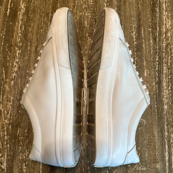 Vince Low Top Designer Casual Leather Lace Up Sneakers White Men’s Size US 11M main image 4